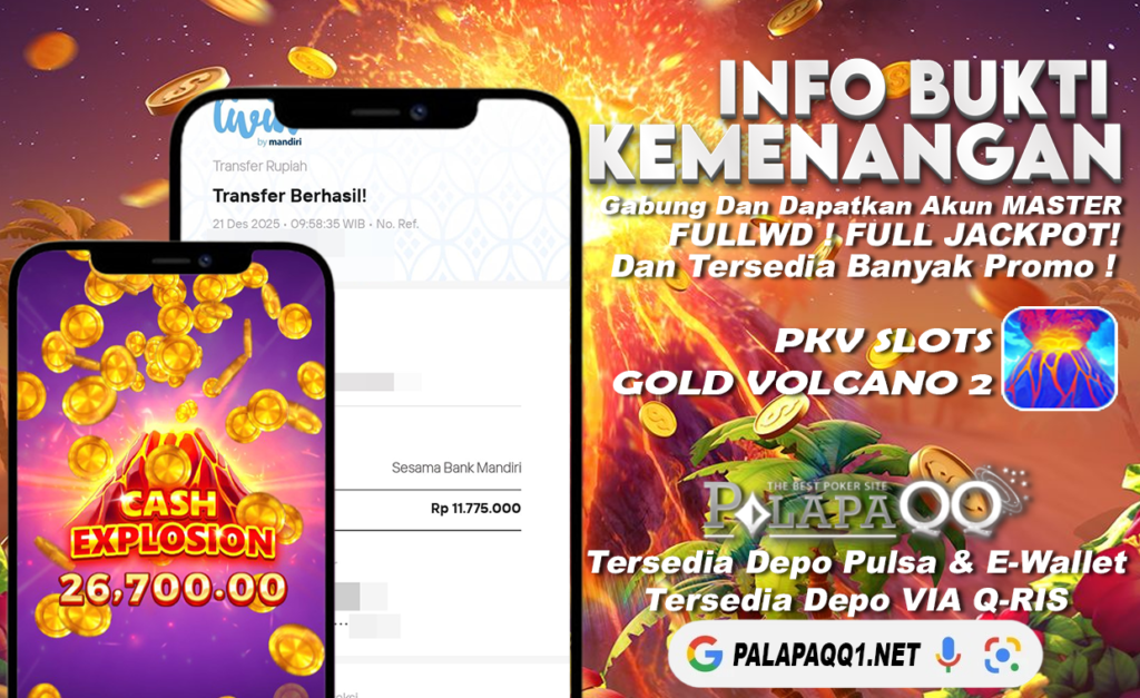 Bukti Kemenangan PalapaQQ Tanggal 21 Desember 2025