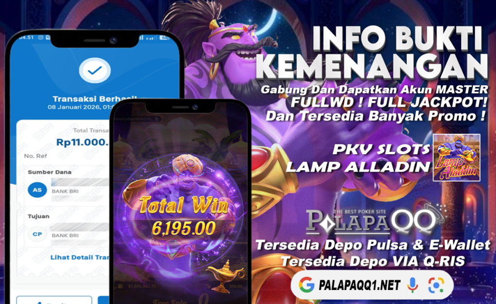 Bukti Kemenangan PalapaQQ Tanggal 08 January 2026