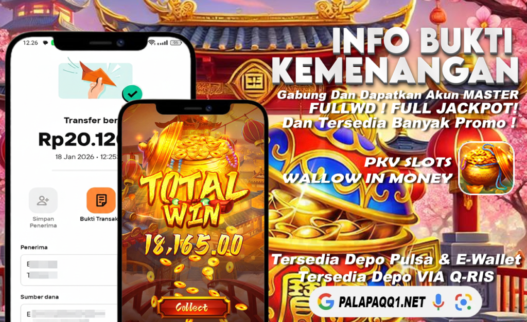 Bukti Kemenangan PalapaQQ Tanggal 18 January 2026