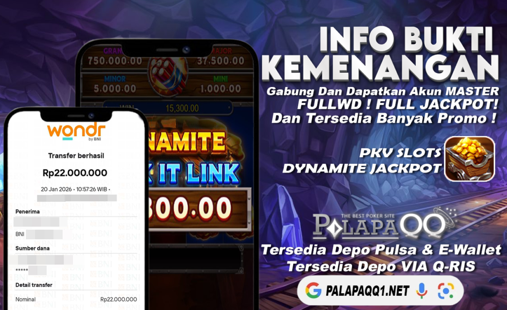 Bukti Kemenangan PalapaQQ Tanggal 20 January 2026
