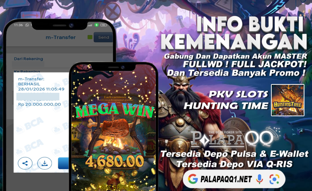 Bukti Kemenangan PalapaQQ Tanggal 28 January 2026