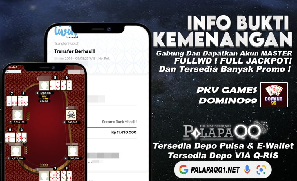 Bukti Kemenangan PalapaQQ Tanggal 31 January 2026