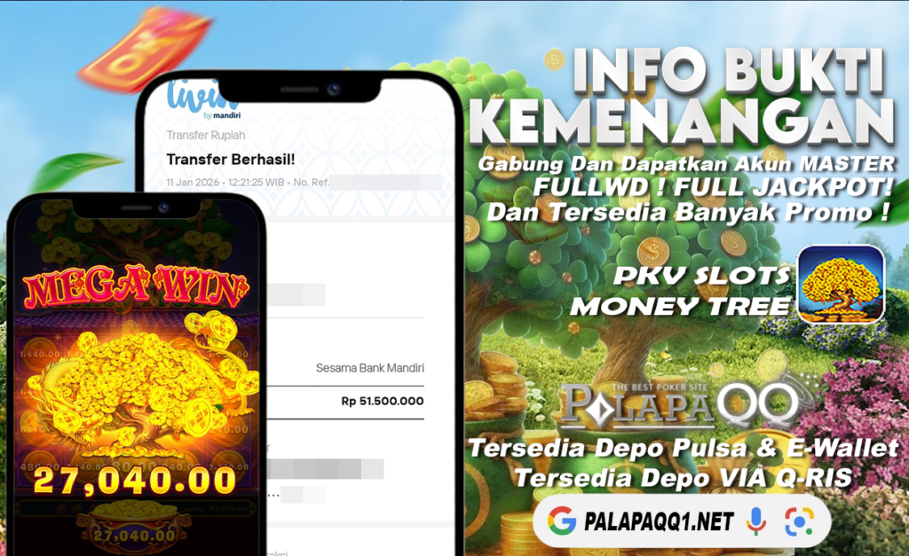 Bukti Kemenangan PalapaQQ Tanggal 11 January 2026