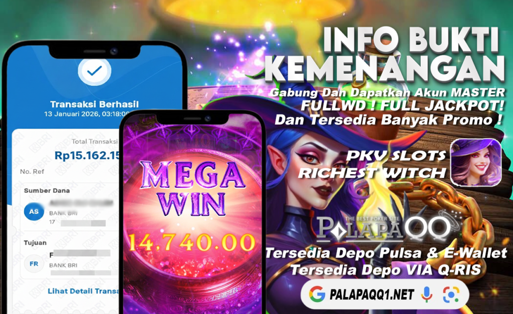 Bukti Kemenangan PalapaQQ Tanggal 13 January 2026