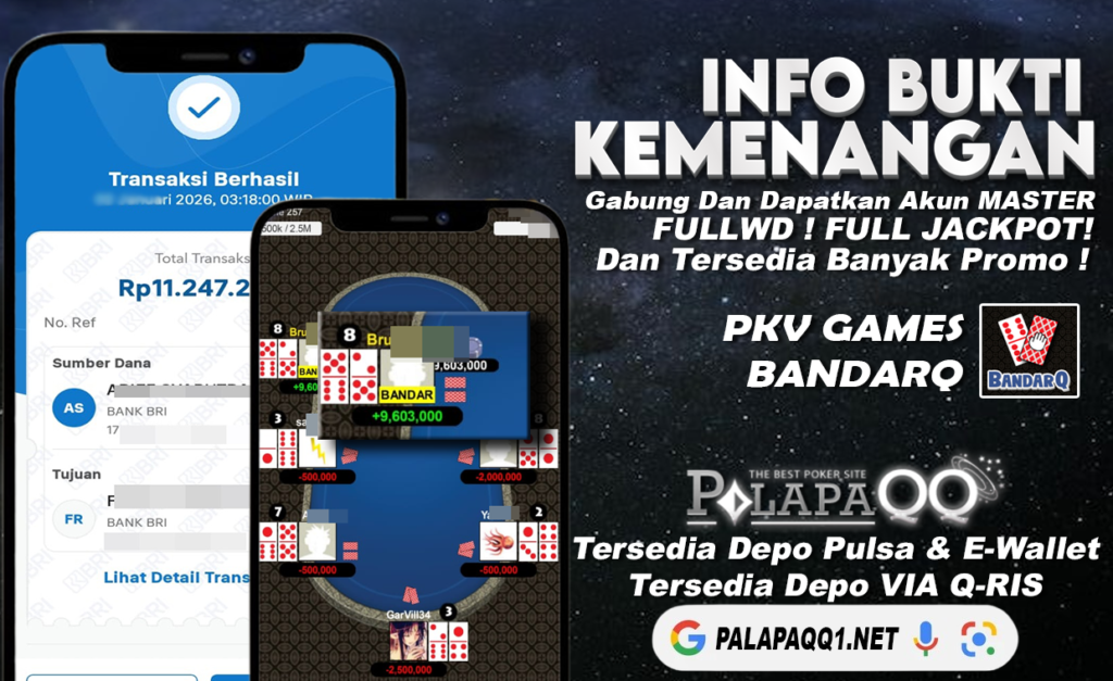 Bukti Kemenangan PalapaQQ Tanggal 04 January 2026