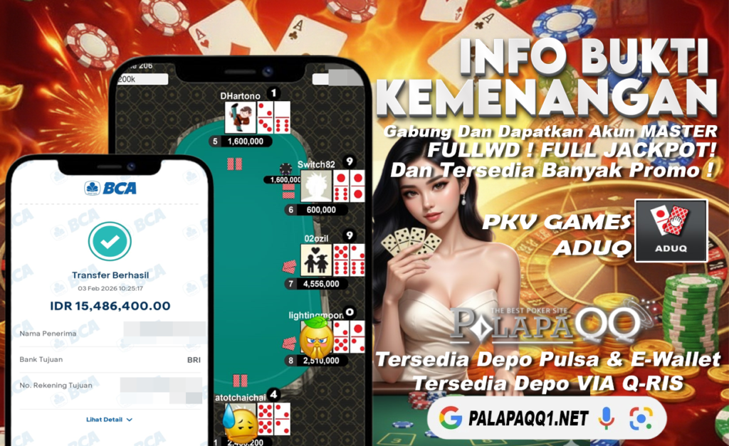 Bukti Kemenangan PalapaQQ Tanggal 03 February 2026