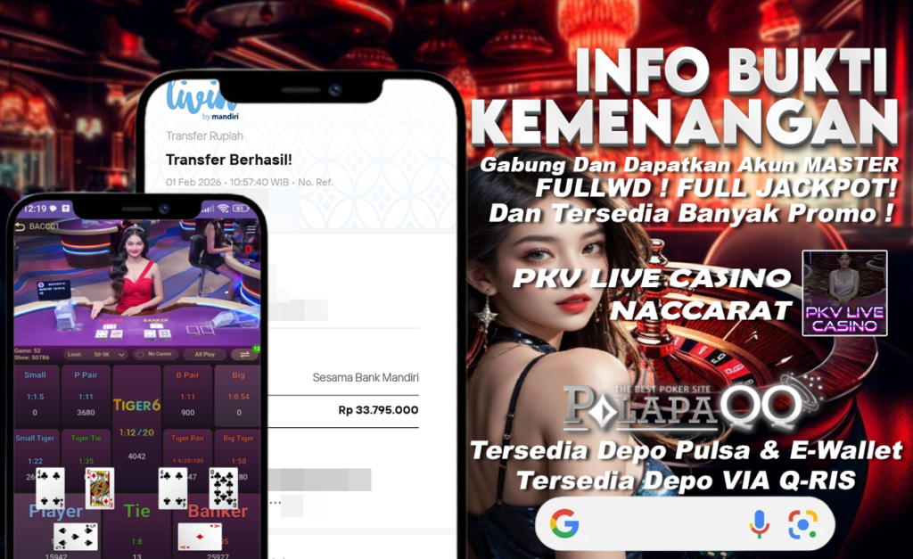 Bukti Kemenangan PalapaQQ Tanggal 01 February 2026