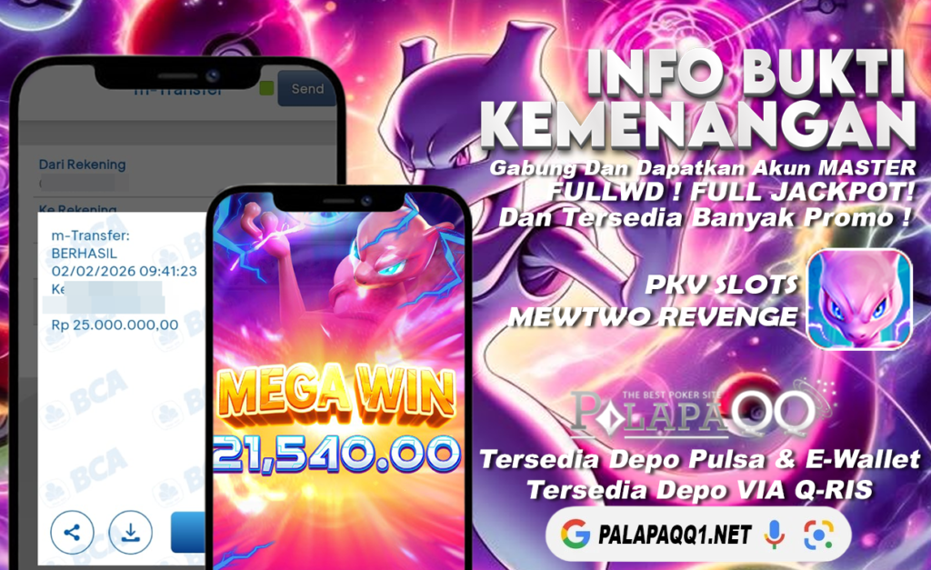 Bukti Kemenangan PalapaQQ Tanggal 02 February 2026